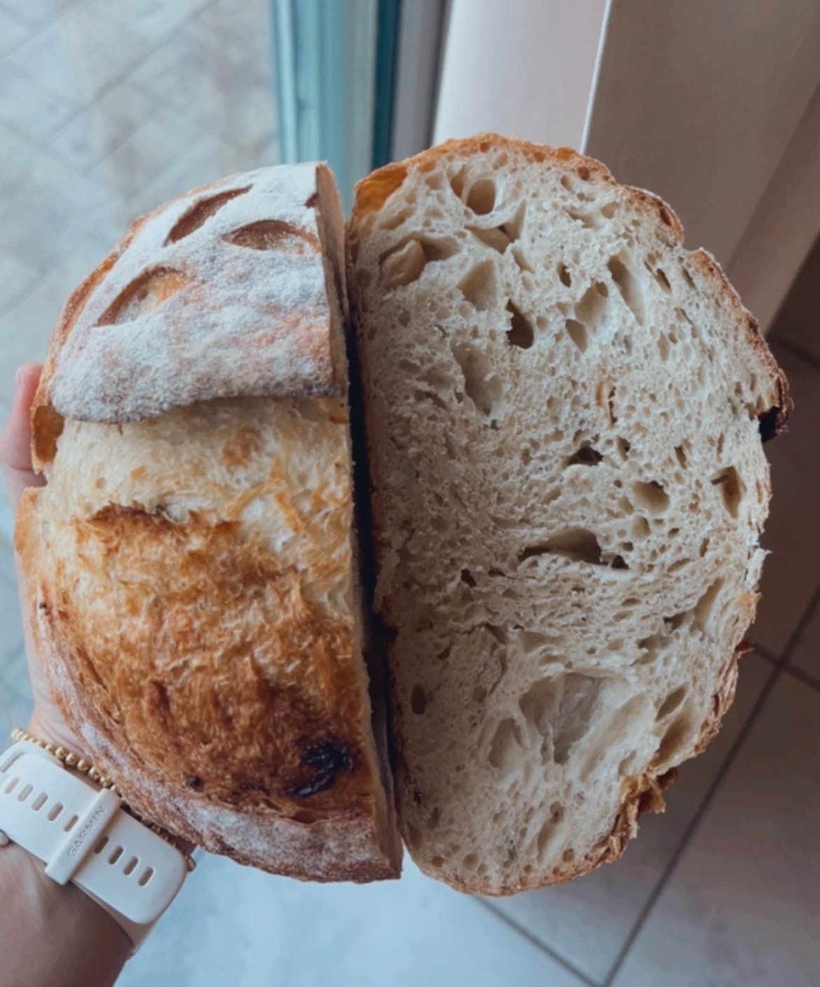 Roasted Garlic Rosemary Sourdough